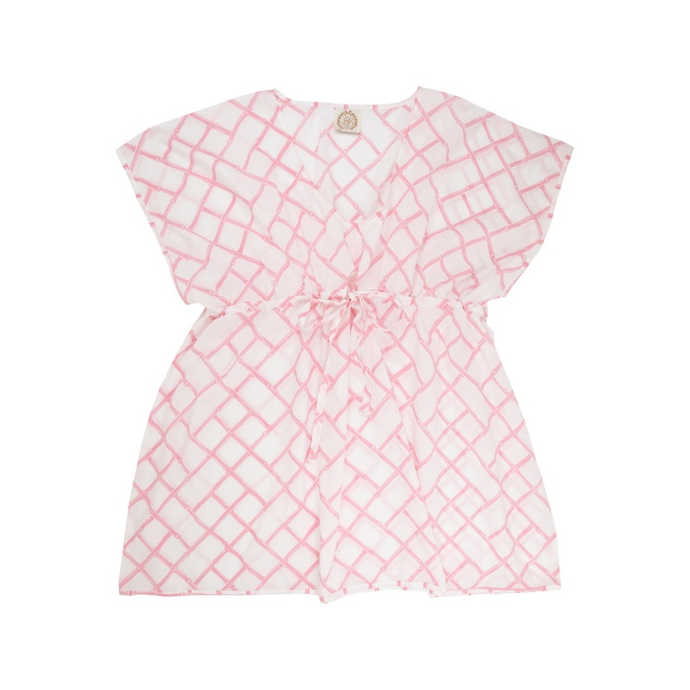 TBBC - Tipsy Tunic - Hamptons Hot Pink Bamboo Proverbs - Ladies'